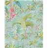 Pip Studio|Papier peint multicolore avec oiseaux, plantes et motifs floraux romantiques|Tropical