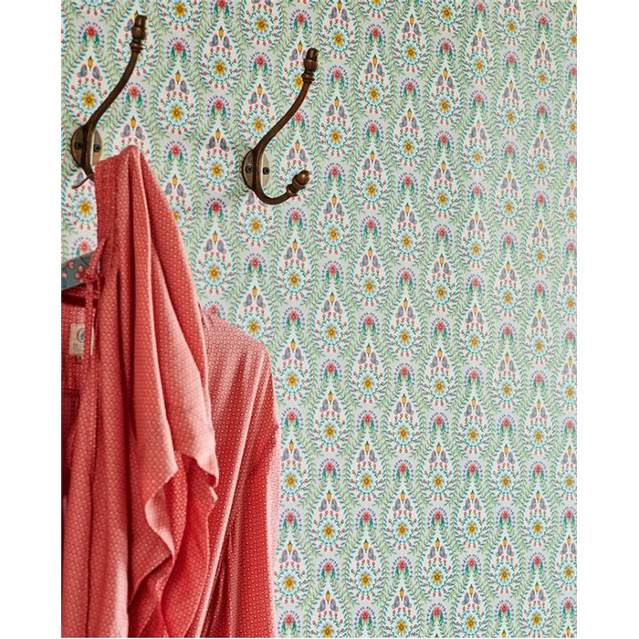 Pip Studio|Papel pintado romántico con forma de óvalos florales|Romántico