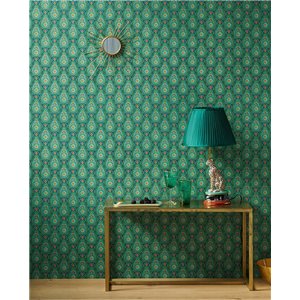 Casadeco|Papier peint floral romantique clématites grimpantes roses|Romantique 2