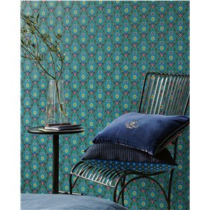 Grandeco|Skandinavischer Blumenstil Blaue Tapete|Blumen 2