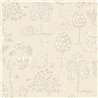 Eijffinger|Papel pintado toile de jouy tropical beige arena|Étnico
