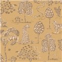 Eijffinger|Toile-de-Jouy Tapete Savanne in Ockergelb|Ethnisch