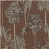 Eijffinger|Papier peint grande échelle palmiers marron|Papier Peint