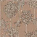 Eijffinger|Papier peint palmeraie tropicale tons marron|Tropical