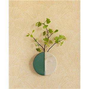 Eijffinger|Japanese wallpaper with ginkgo leaves in brown|Wallpaper 2