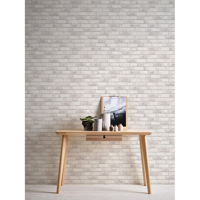 As Creation|Wallpaper white brick|Brick Imitation