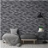 As Creation|Wallpaper gray and black brick|Brick Imitation