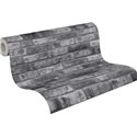 As Creation|Wallpaper gray and black brick|Brick Imitation