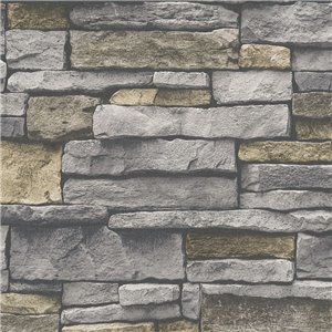 Papeldecor|Tapete Steinlatten im rustikalen Stil|Steinimitat