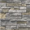 As Creation|Wallpaper wall with natural stone slats|Stone Imitation