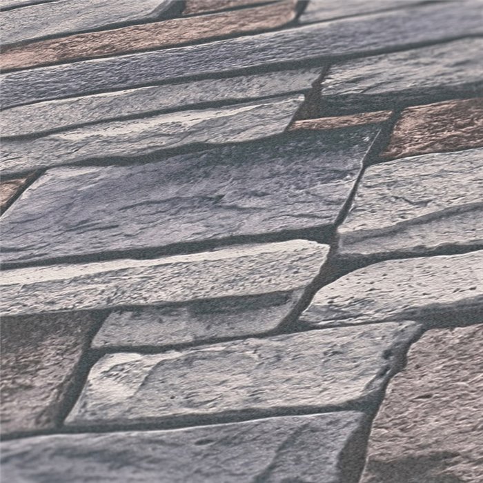 As Creation|Tapete Nachbildung von Steinmauer|Steinimitat