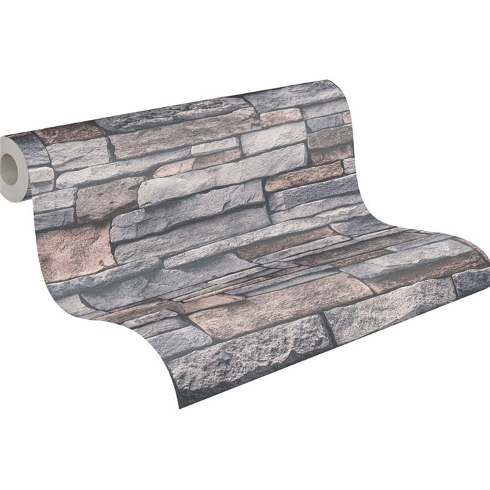 As Creation|Tapete Nachbildung von Steinmauer|Steinimitat