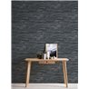 As Creation|Papier Peint mur en pierre naturelle en lames couleur noire|Imitation Pierre