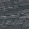As Creation|Wallpaper natural stone wall in black slats|Stone Imitation