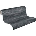 As Creation|Wallpaper natural stone wall in black slats|Stone Imitation