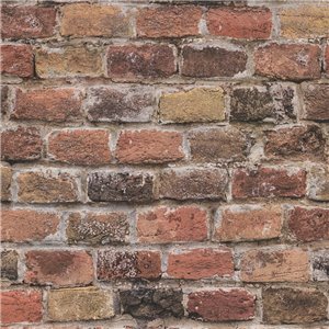 Papeldecor|Wallpaper light gray exposed brick|Brick Imitation