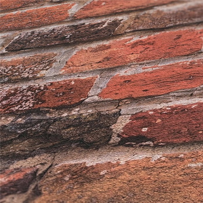 As Creation|Wallpaper rustic red brick|Brick Imitation