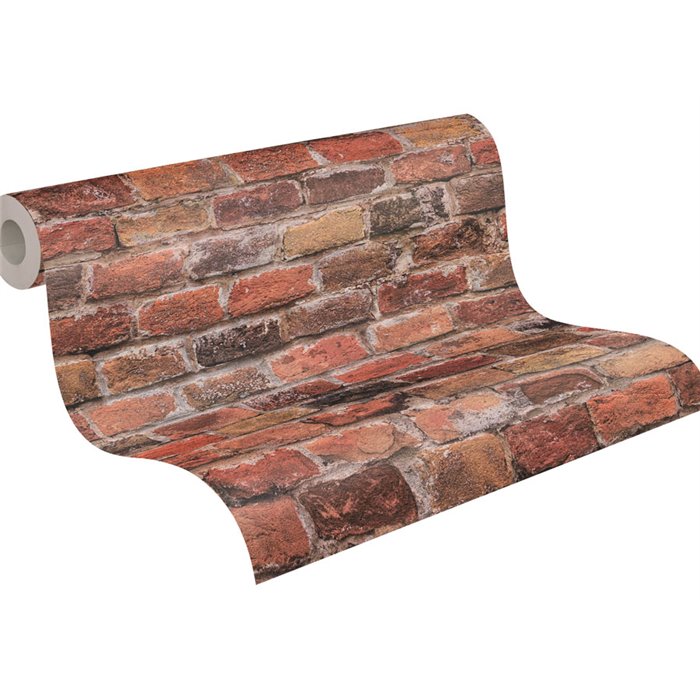 As Creation|Wallpaper rustic red brick|Brick Imitation
