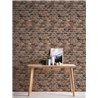 As Creation|Papier Peint brique marron rustique|Imitation Brique