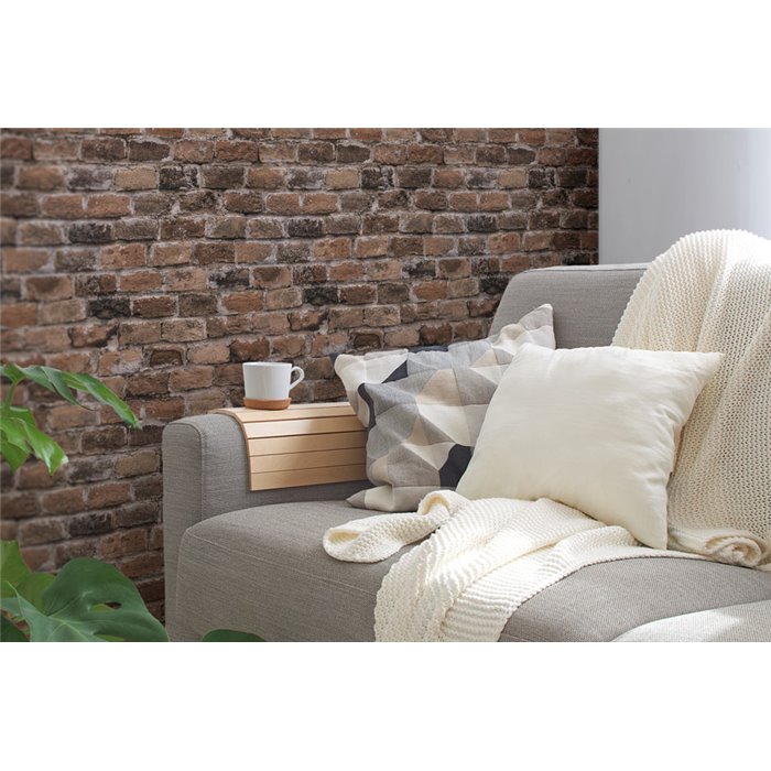 As Creation|Wallpaper rustic brown brick|Brick Imitation