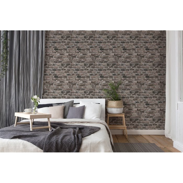 As Creation|Papier Peint brique gris rustique|Imitation Brique