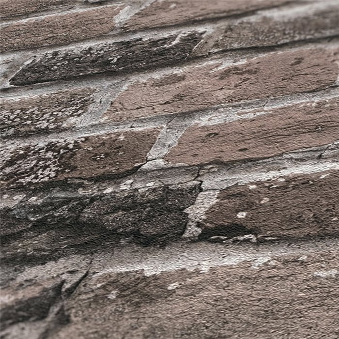 As Creation|Papier Peint brique gris rustique|Imitation Brique
