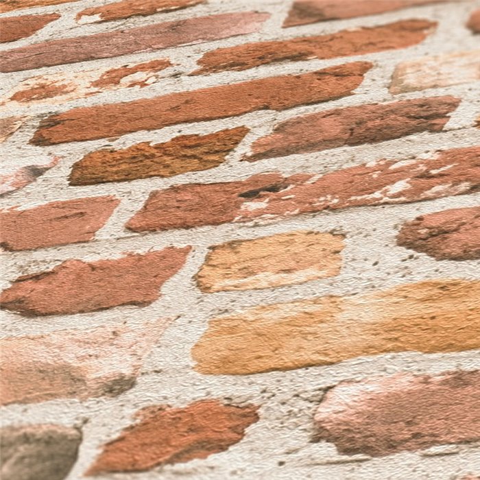 As Creation|Wallpaper industrial brown brick|Brick Imitation