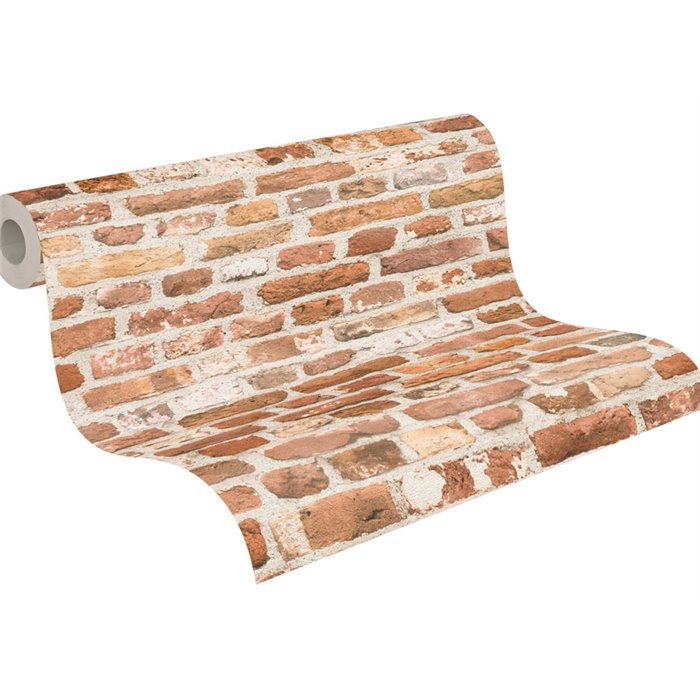 As Creation|Wallpaper industrial brown brick|Brick Imitation