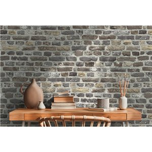 As Creation|Wallpaper light gray brick|Brick Imitation 2
