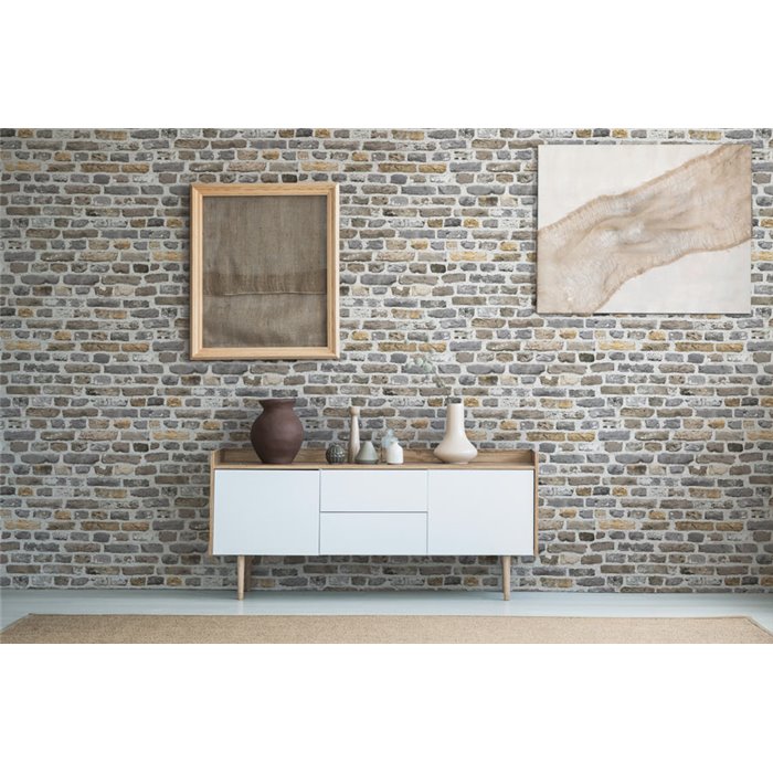 As Creation|Wallpaper gray stone brick|Brick Imitation