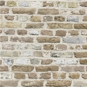 As Creation|Papier Peint brique gris foncé peint|Imitation Brique