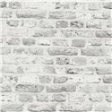 As Creation|Papier Peint brique grise clair industriel|Imitation Brique