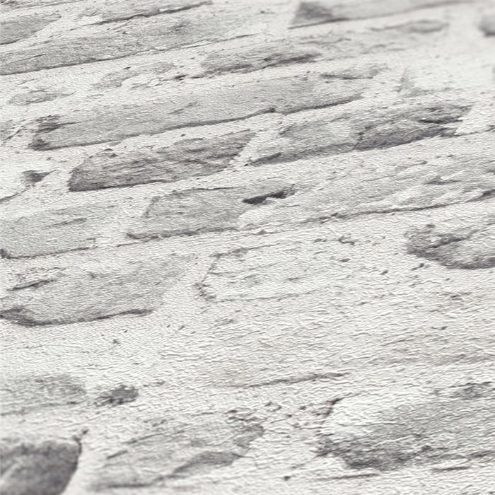 As Creation|Wallpaper light gray industrial brick|Brick Imitation