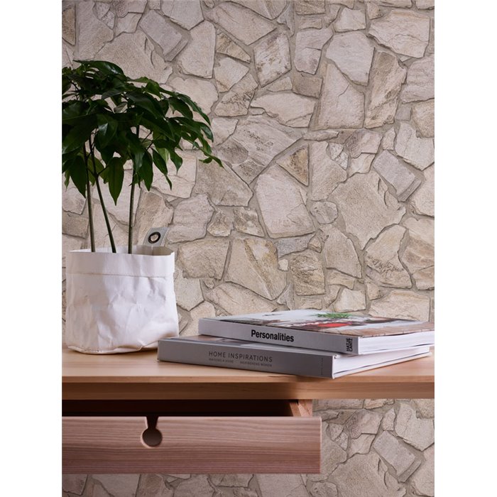As Creation|Wallpaper natural stone masonry|Stone Imitation