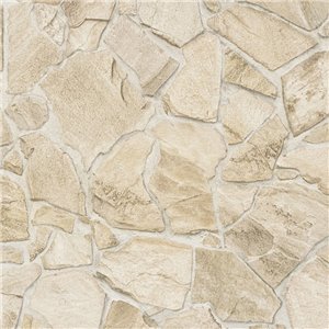 As Creation|Papier Peint pierre ardoise rustique marron et beige|Imitation Pierre