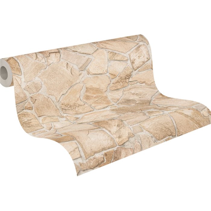 As Creation|Papel Pintado muro rústico de piedra natural|Imitacion Piedra