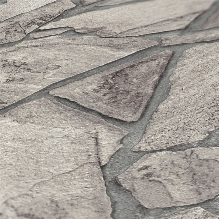 As Creation|Wallpaper contemporary wall natural gray stone|Stone Imitation