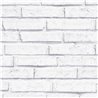 As Creation|Wallpaper white painted brick lime|Brick Imitation