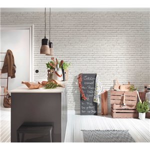 Rasch|Wallpaper light brown brick|Brick Imitation 2
