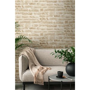 Papeldecor|Wallpaper black embossed brick|Brick Imitation 2