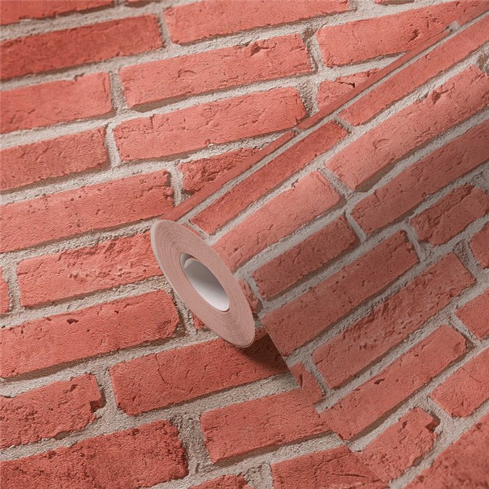 As Creation|Tapete roter Ziegelmauerwerk|Ziegelimitat