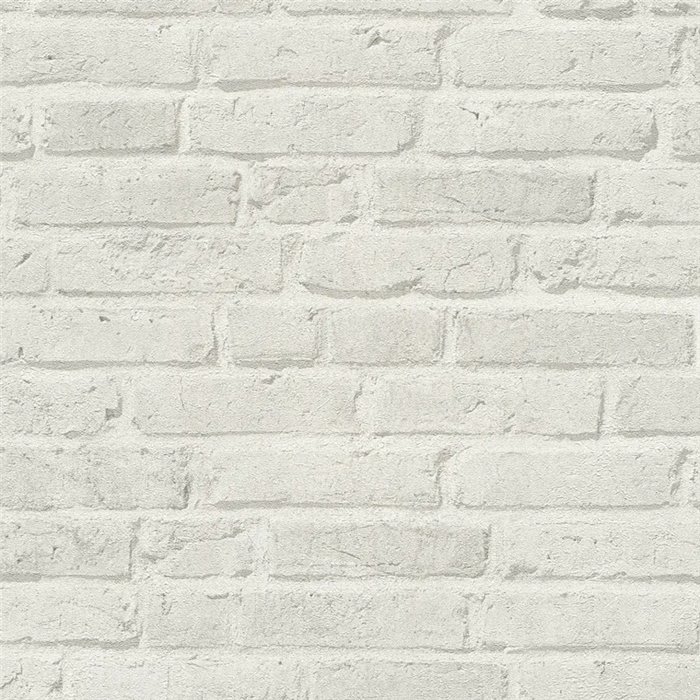 As Creation|Papel pintado ladrillo blanco crema|Imitacion Ladrillo