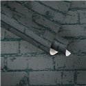 Papel pintado ladrillo negro - As Creation Wood´N Stones 907882