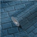 As Creation|Wallpaper blue painted brick|Brick Imitation