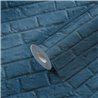As Creation|Wallpaper blue painted brick|Brick Imitation