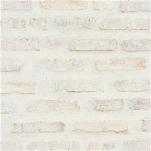 Papeldecor|Papier Peint brique blanche à la chaux|Imitation Brique