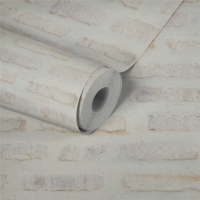 As Creation|Papier Peint brique blanche pierre|Imitation Brique
