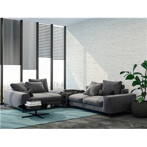 Casadeco|Schwarze Textiltapete in Leinenoptik|Tapeten 2