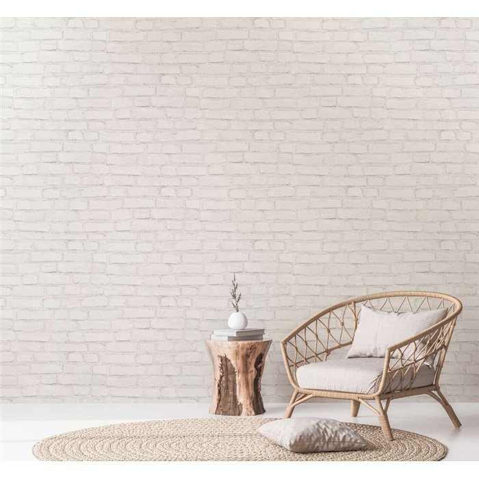 Papel pintado ladrillo blanco urban - As Creation Neue Bude 2.0 374142