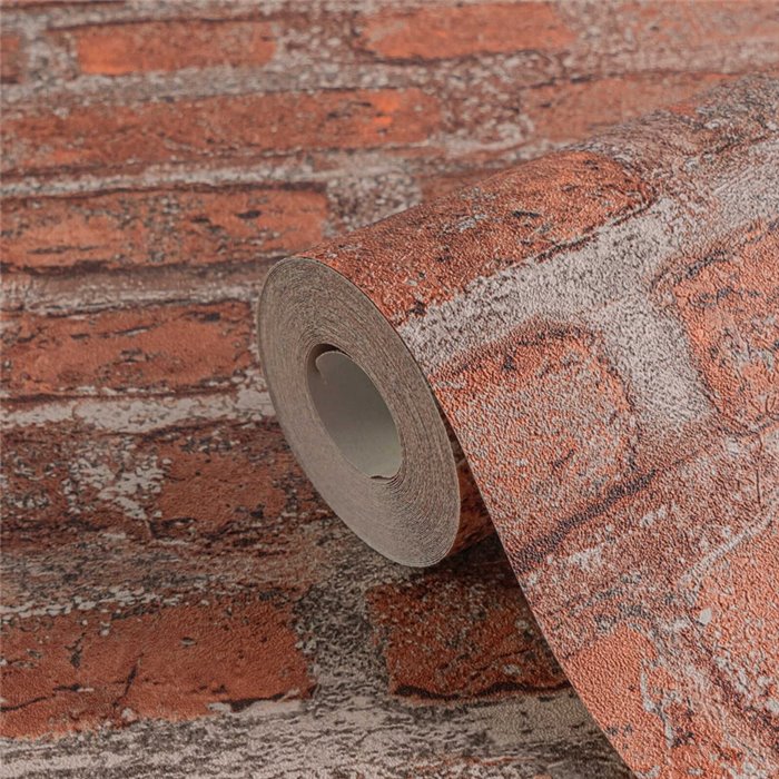 As Creation|Wallpaper industrial red brick|Brick Imitation